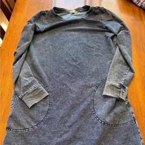 Jane and Delancey Classic Blue sweatshirt dress with pockets size small